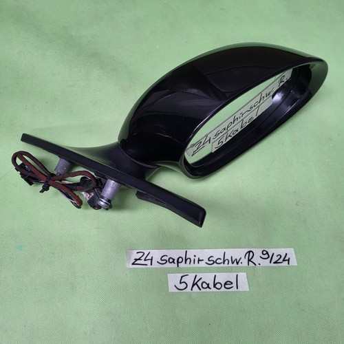 BMW Z4 E85 Seiten Außen Spiegel +  Motor RECHTS Saphir schwarz Black metallic – Bild 1