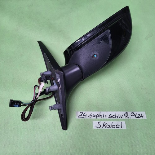 BMW Z4 E85 Seiten Außen Spiegel +  Motor RECHTS Saphir schwarz Black metallic – Bild 6