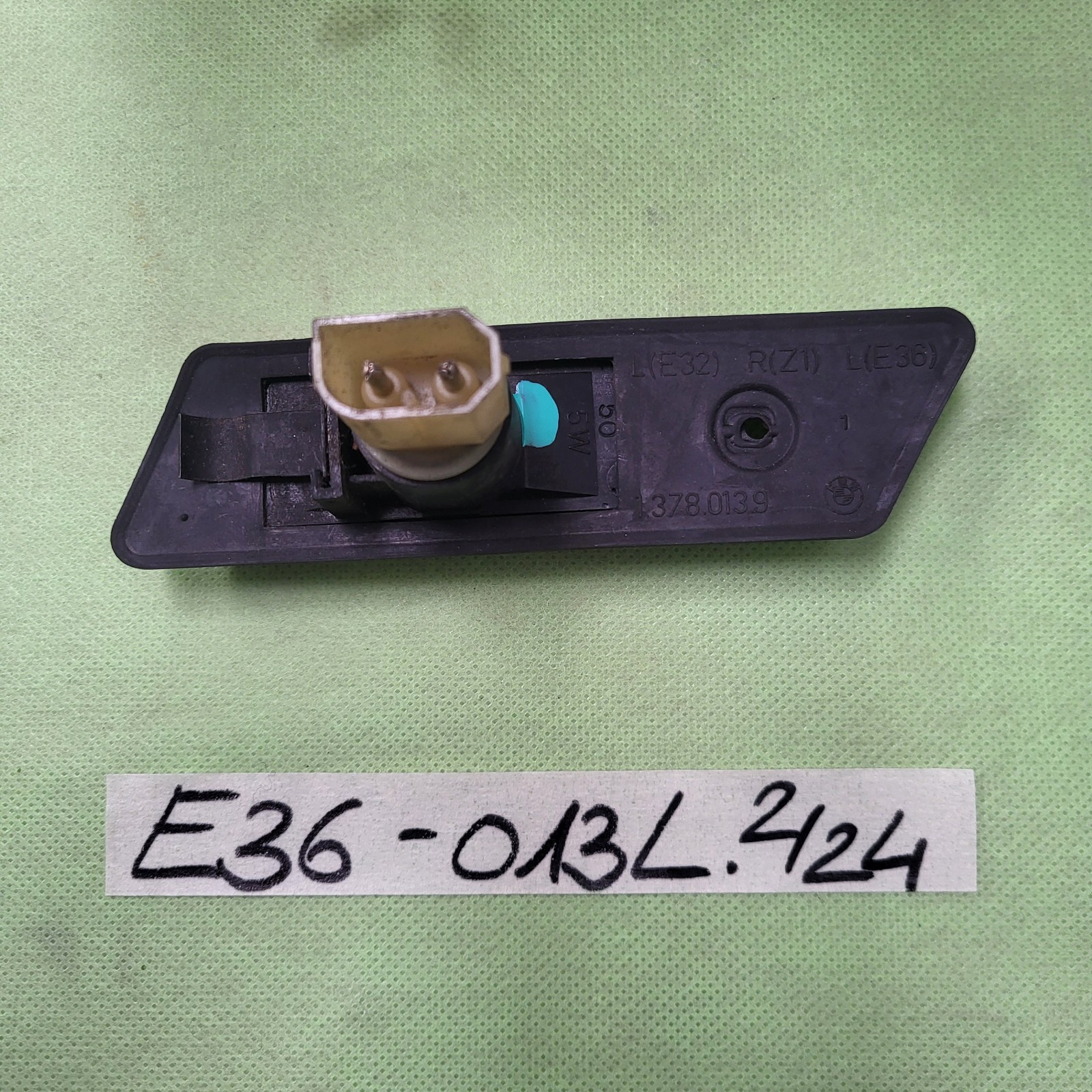 BMW E32 E36 Z1 Blinker LINKS  Blink Licht Kotflügel 1378013 Zusatzblinkleuchte – Bild 3