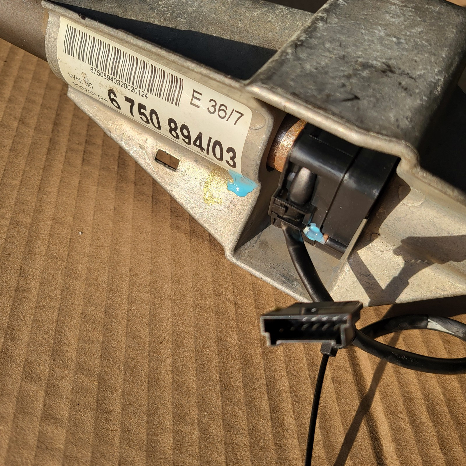 BMW Z3 Facelift Lenksäule Lenk Spindel Säule Lenkstock 6750894 Lenkwinkelsensor – Bild 5