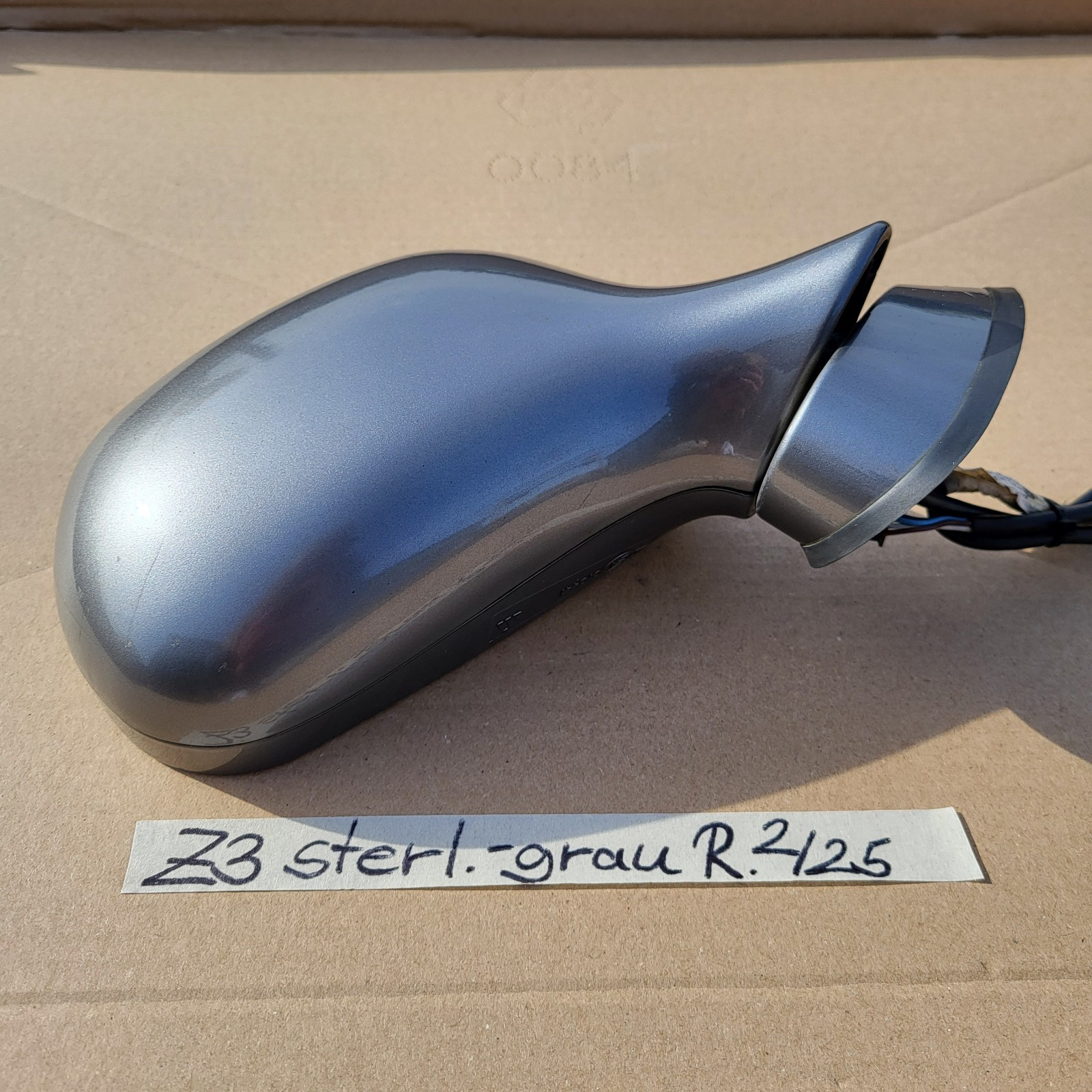 BMW Z3 Roadster Coupe Seiten Außen Spiegel RECHTS sterling Grau Metallic RHD – Bild 7