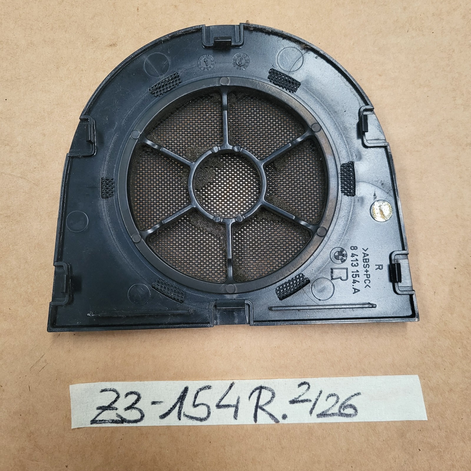 BMW Z3  Lautsprecher Gitter Verkleidung Abdeckung Blende 8413154 RECHTS Schwarz – Bild 2