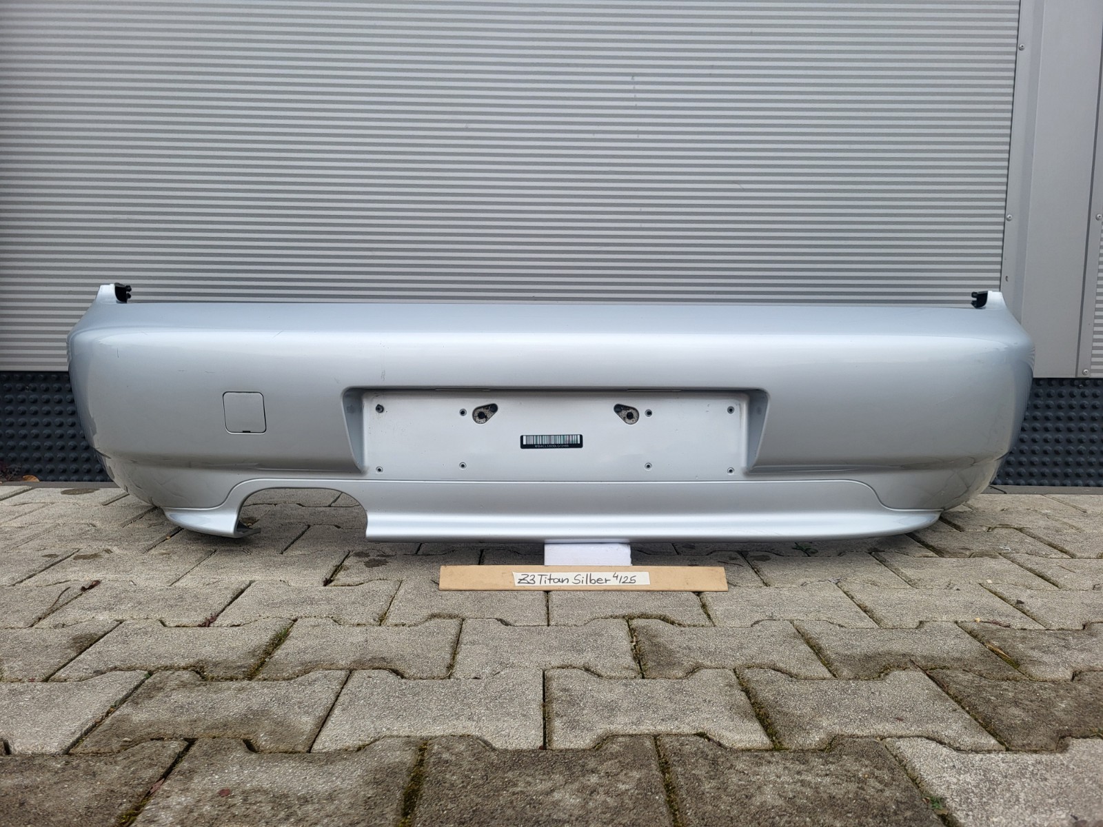 BMW Z3 Facelift Heck Stoßstange Stoßfänger HINTEN Heckschürze Silber ABHOLUNG – Bild 1