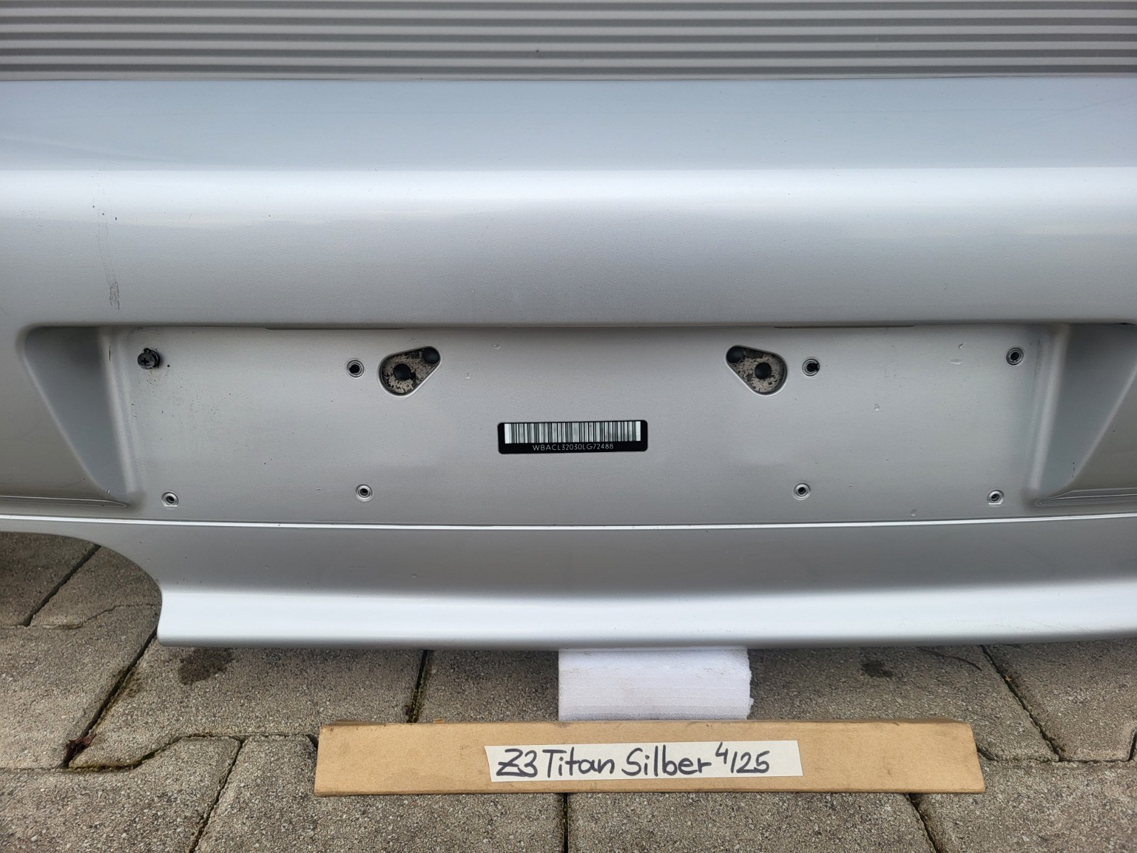 BMW Z3 Facelift Heck Stoßstange Stoßfänger HINTEN Heckschürze Silber ABHOLUNG – Bild 4