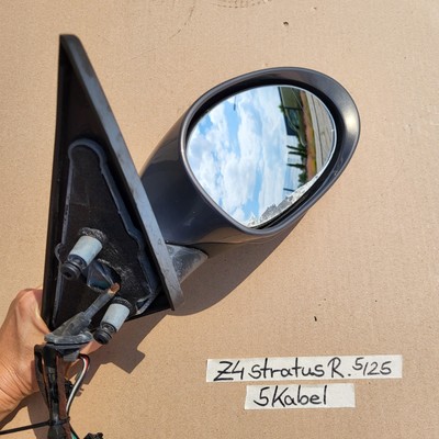 BMW Z4 E85 Seiten Außen Spiegel RECHTS 5 Kabel Stratus Grau Metallic Code 440 – Bild 3