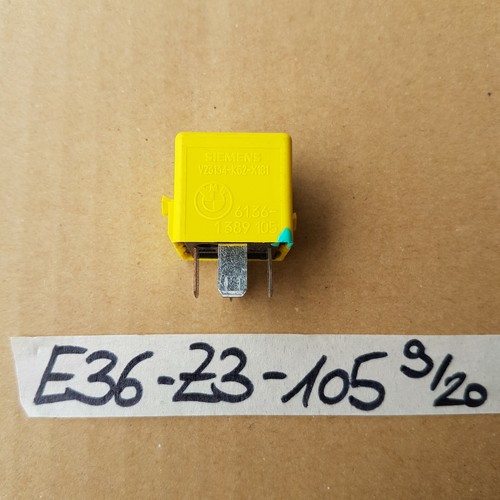 BMW E31 E32 E34 E46 E36 Z3 Klima Relais gelb 1389105 – Bild 1