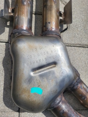 Auspuff BMW Z4 E85 Vorschalldämpfer + Mittelschalldämpfer 7514156 ABHOLUNG – Bild 5