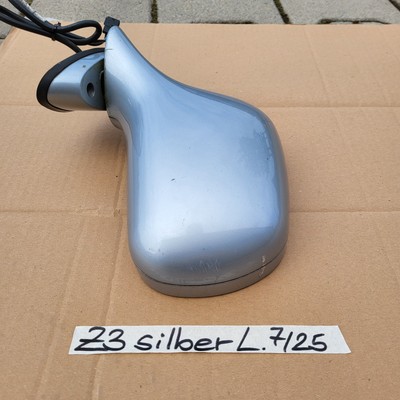 BMW Z3 Roadster Seiten Außen Spiegel Glas + Motor LINKS Arktis Silber Metallic – Bild 3