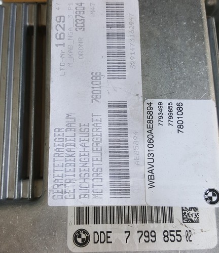 BMW E90 E91 E92 Motorsteuergerät 320 Diesel 163 PS 7799855 CAS Modul 6981416 – Bild 2