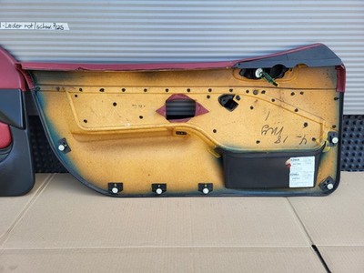 BMW Z3 Roadster  Tür Verkleidung Voll Leder Rot Schwarz R+L + Türgriff ABHOLUNG – Bild 11