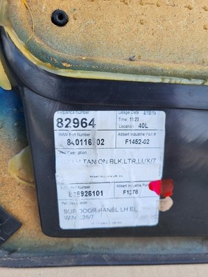 BMW Z3 Roadster  Tür Verkleidung Voll Leder Rot Schwarz R+L + Türgriff ABHOLUNG – Bild 23