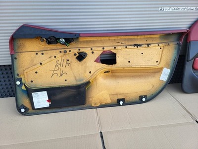 BMW Z3 Roadster  Tür Verkleidung Voll Leder Rot Schwarz R+L + Türgriff ABHOLUNG – Bild 24