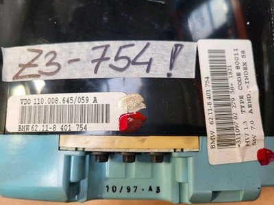 BMW Z3 Meilen Tacho Kombiinstrument Tachometer instrument cluster 8401754