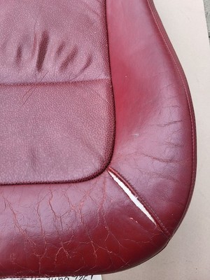 BMW Z3 Roadster Fahrer Sitz Unterteil Leder rot Bezug + Polster + Sitzheizung – Bild 3