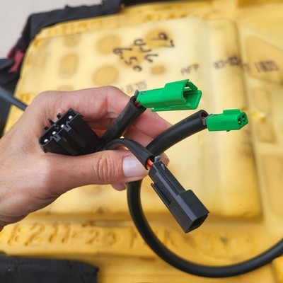 BMW Z3 Roadster Fahrer Sitz Unterteil Leder rot Bezug + Polster + Sitzheizung – Bild 9