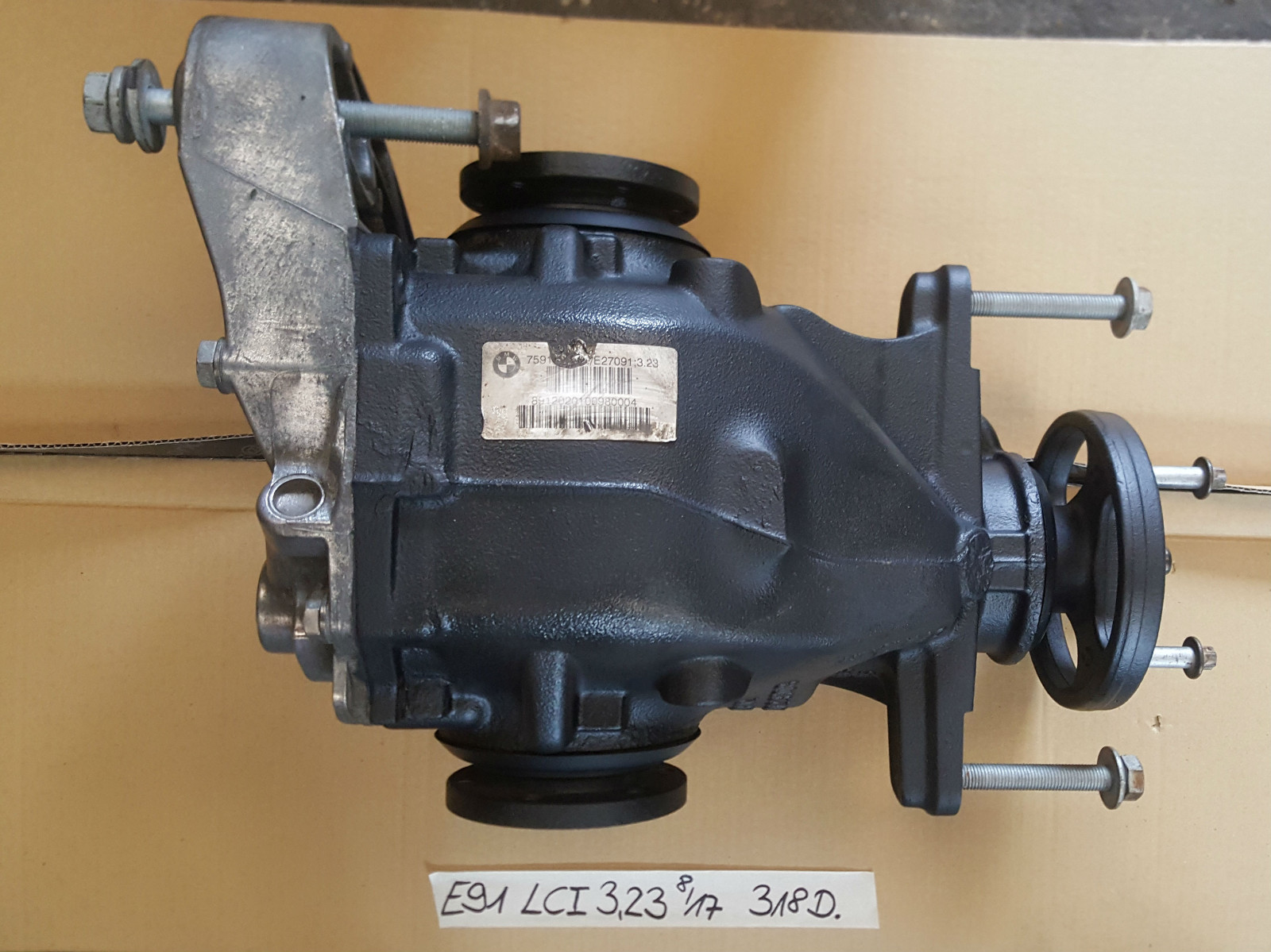 BMW E90 E91 E87 Differential Getriebe 3,23 Hinterachsgetriebe 7591020 ABHOLUNG – Bild 1