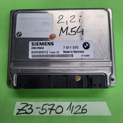 BMW Z3 Motorsteuergerät 2,2i 7511570 M54 EWS Modul 6912145 Schließung Türschloss