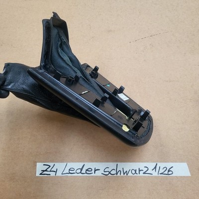 BMW Z4 E85 Leder Manschette Blende Handbremse Verkleidung Handbremssack Schwarz