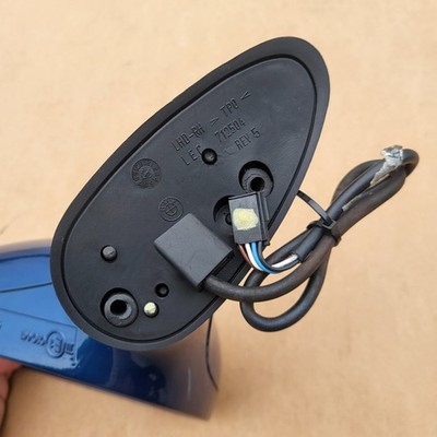 BMW Z3 Roadster Seiten Außen Spiegel Gehäuse Glas Motor RECHTS Topas Blau