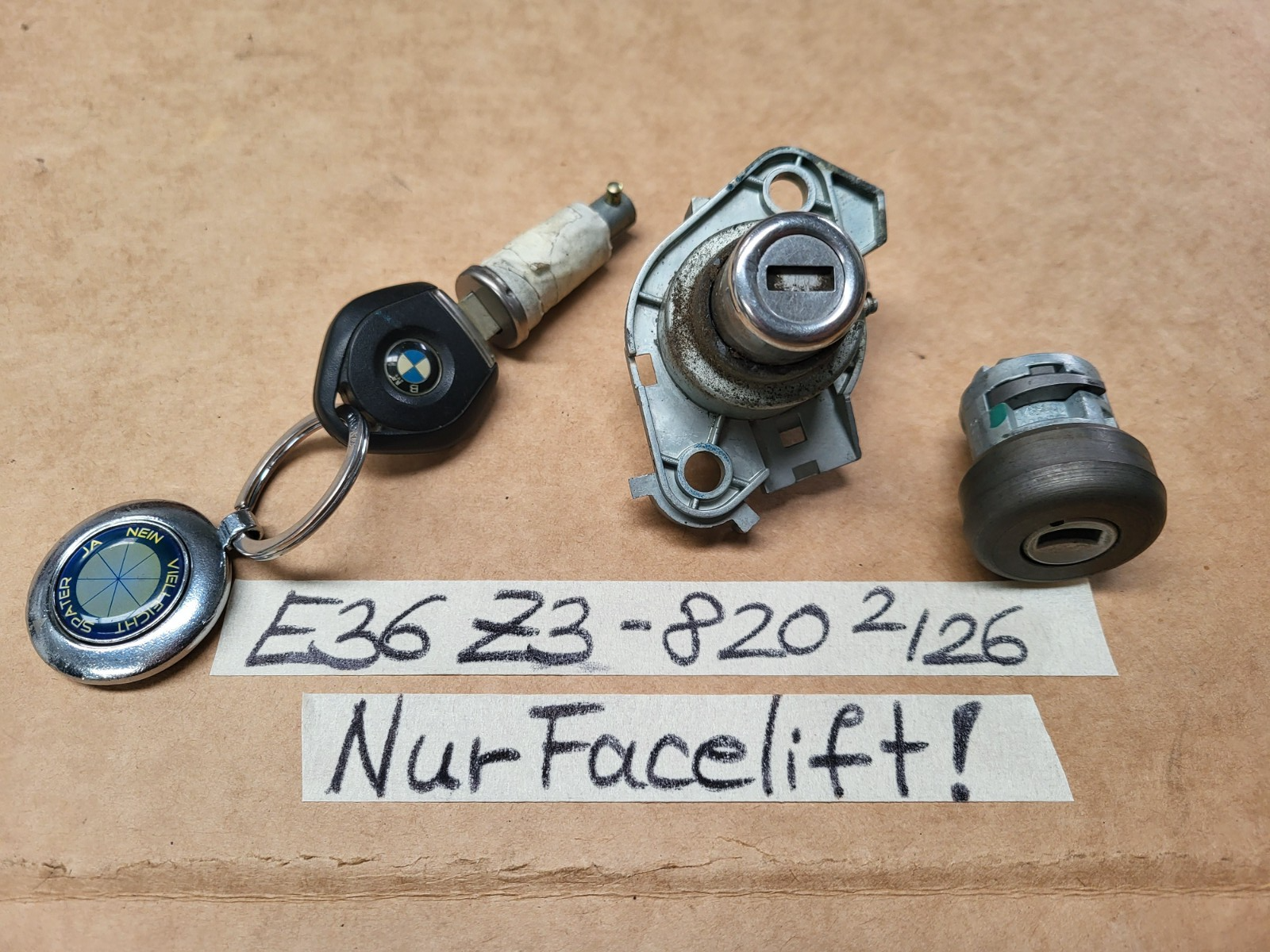 BMW Z3 Roadster Zündschloss Schließzylinder 1095820  Tür Schloss +  Schlüssel