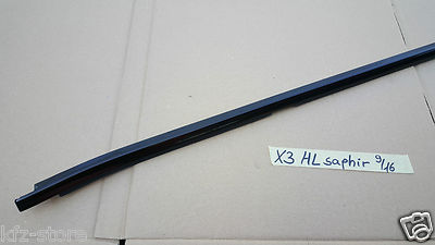 BMW X3 E83 Tür Leiste HINTEN LINKS Schaftleiste saphir schwarz – Bild 2