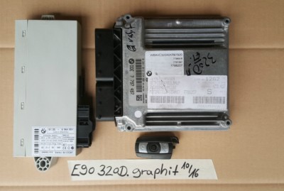 BMW E90  E91  E92  E93  E87 DDE Motor Steuergerät 7798207 + CAS Modul 6964051 – Bild 1