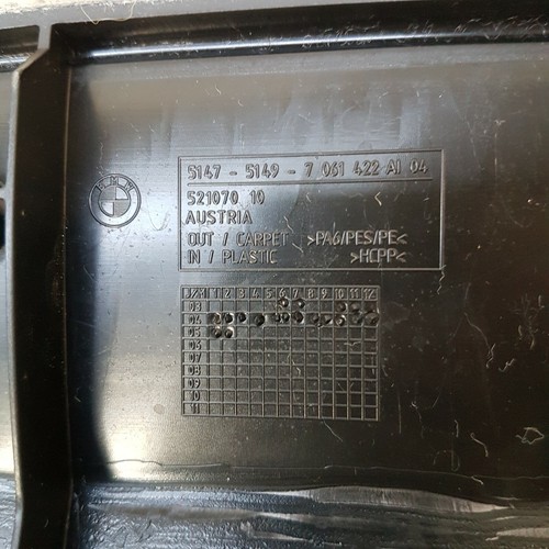 BMW E61 Heckdeckel Teppich Verkleidung  Abdeckung Heckklappe Kofferraum Klappe – Bild 3