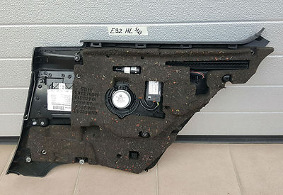 BMW E92 Seiten Verkleidung innen HINTEN LINKS Leder schwarz ohne Gurtbringer – Bild 4