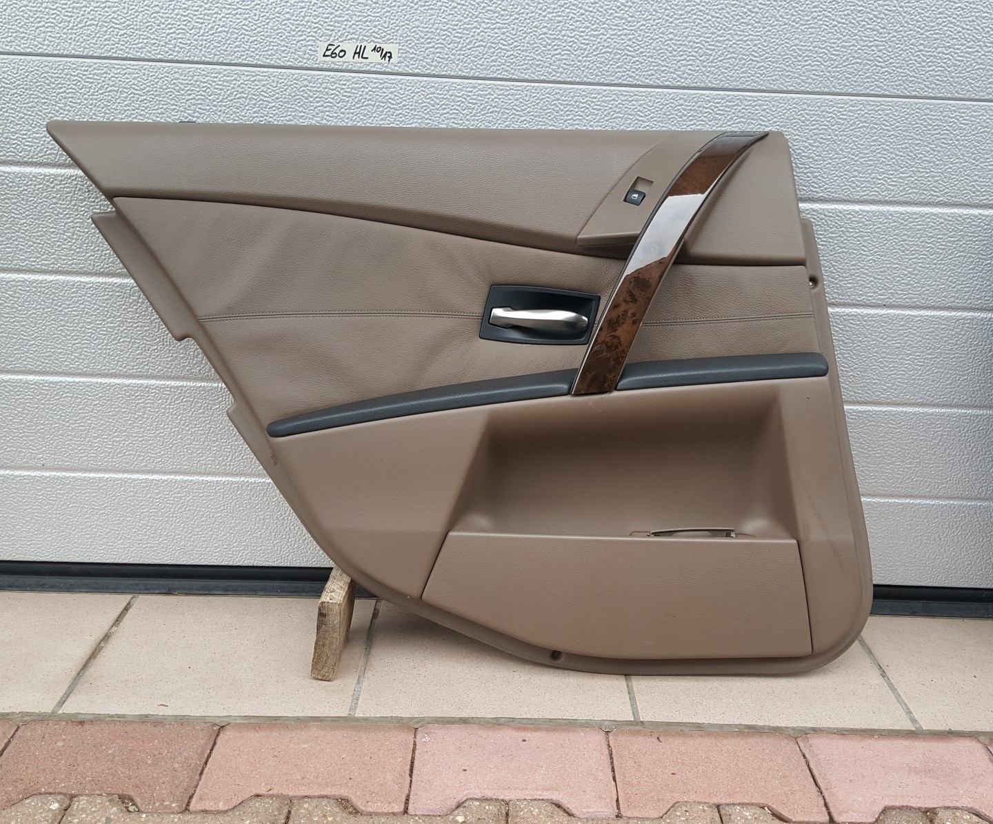 BMW E60 E61 Tür Verkleidung hinten rechts ODER links Leder trüffel braun – Bild 3