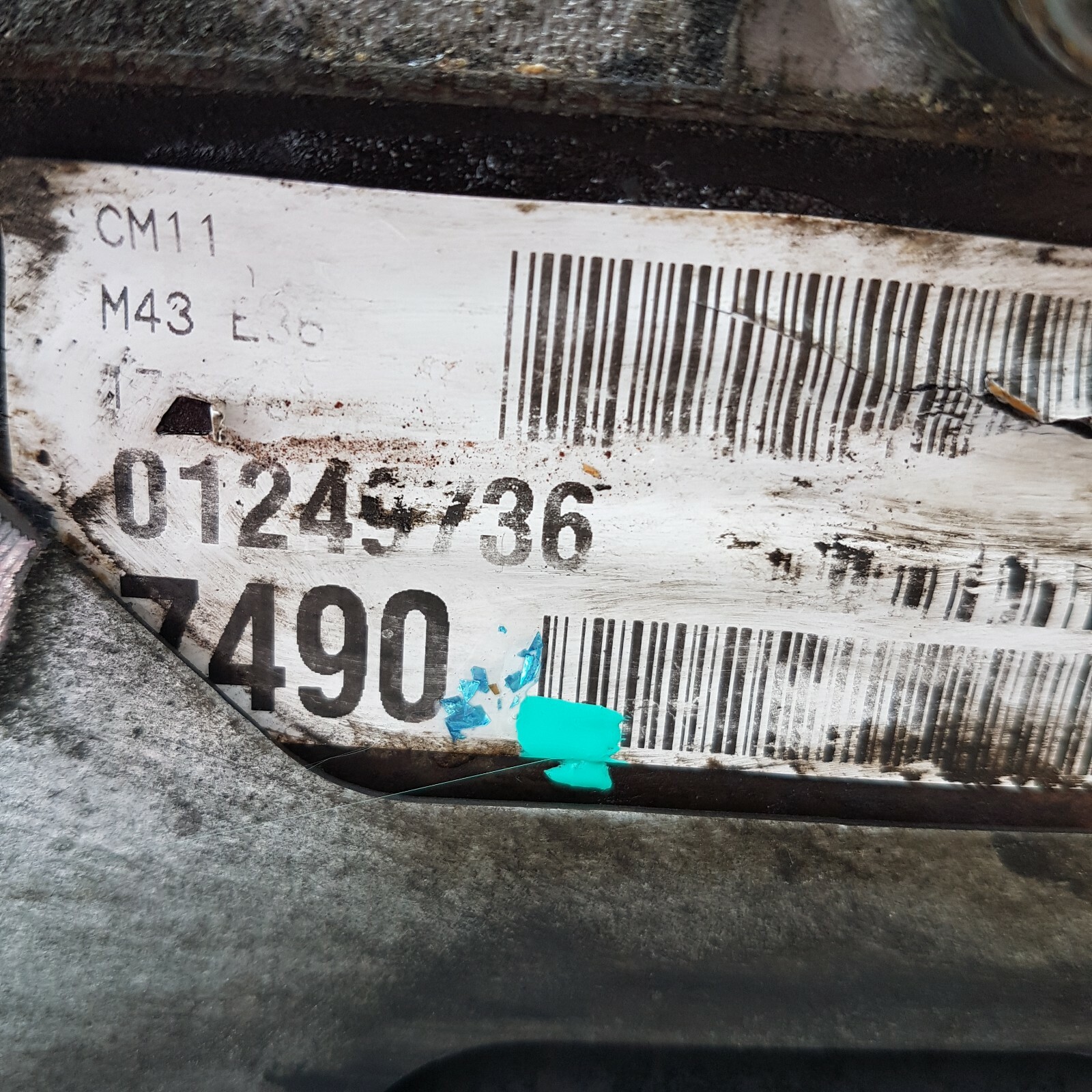 BMW E46 Z3 Roadster Motor Engine 1,9 Liter M43 Triebwerk 118 PS 139 TKM ABHOLUNG – Bild 5