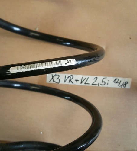 BMW  X3 E83 Spiral Tonnen Fahrwerk Feder VORNE rechts + links Schraubenfeder – Bild 2
