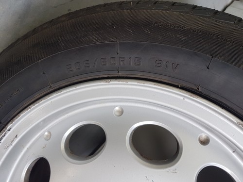 EINE original BMW E36 Z3 E46 Felge 1092408 Alufelge 7J x 15 Zoll + Reifen 205/60 – Bild 3