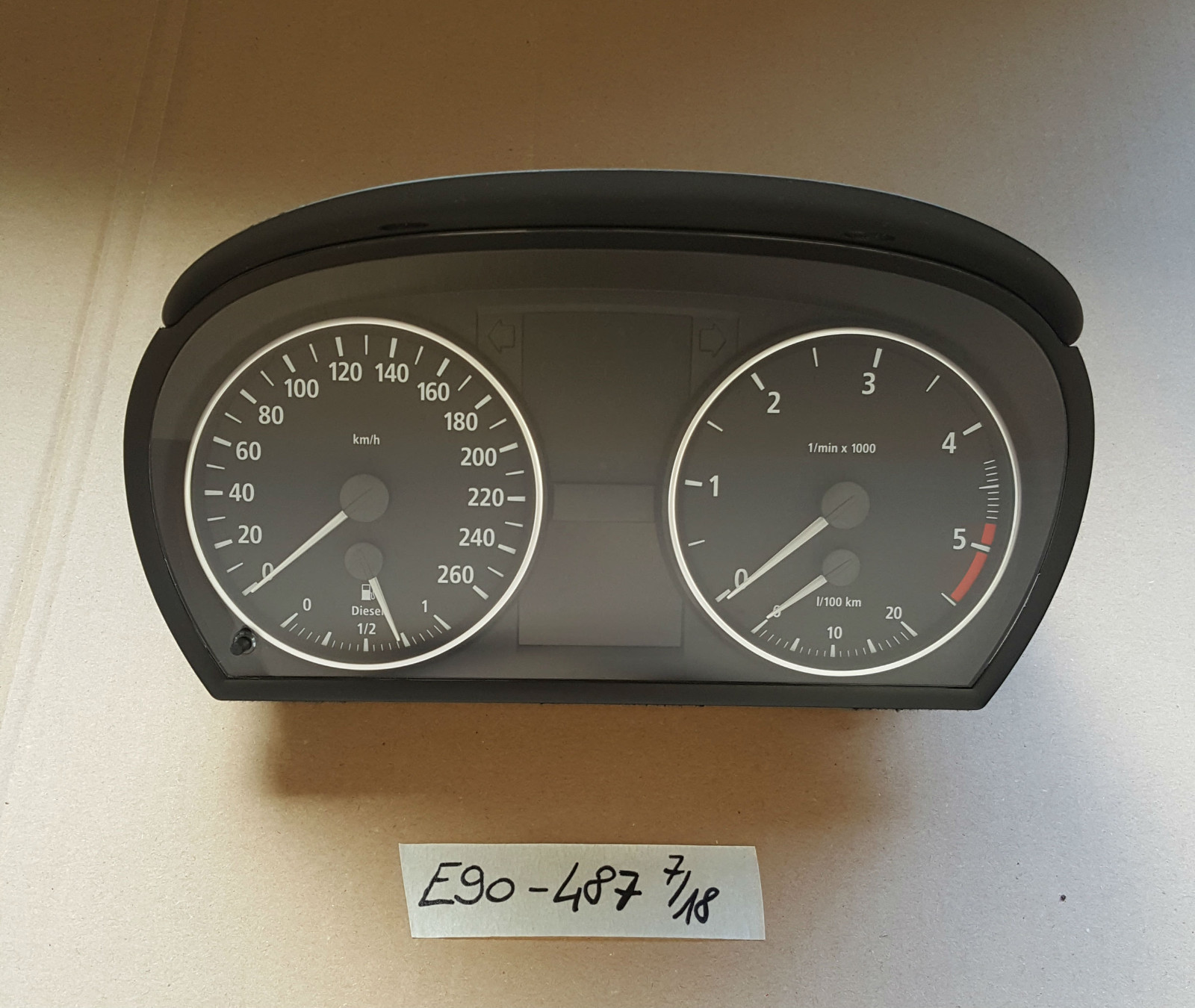 BMW 3er E90  E91  E92 Tachometer Tacho Kombi Instrument Speedometer 6983487 – Bild 1