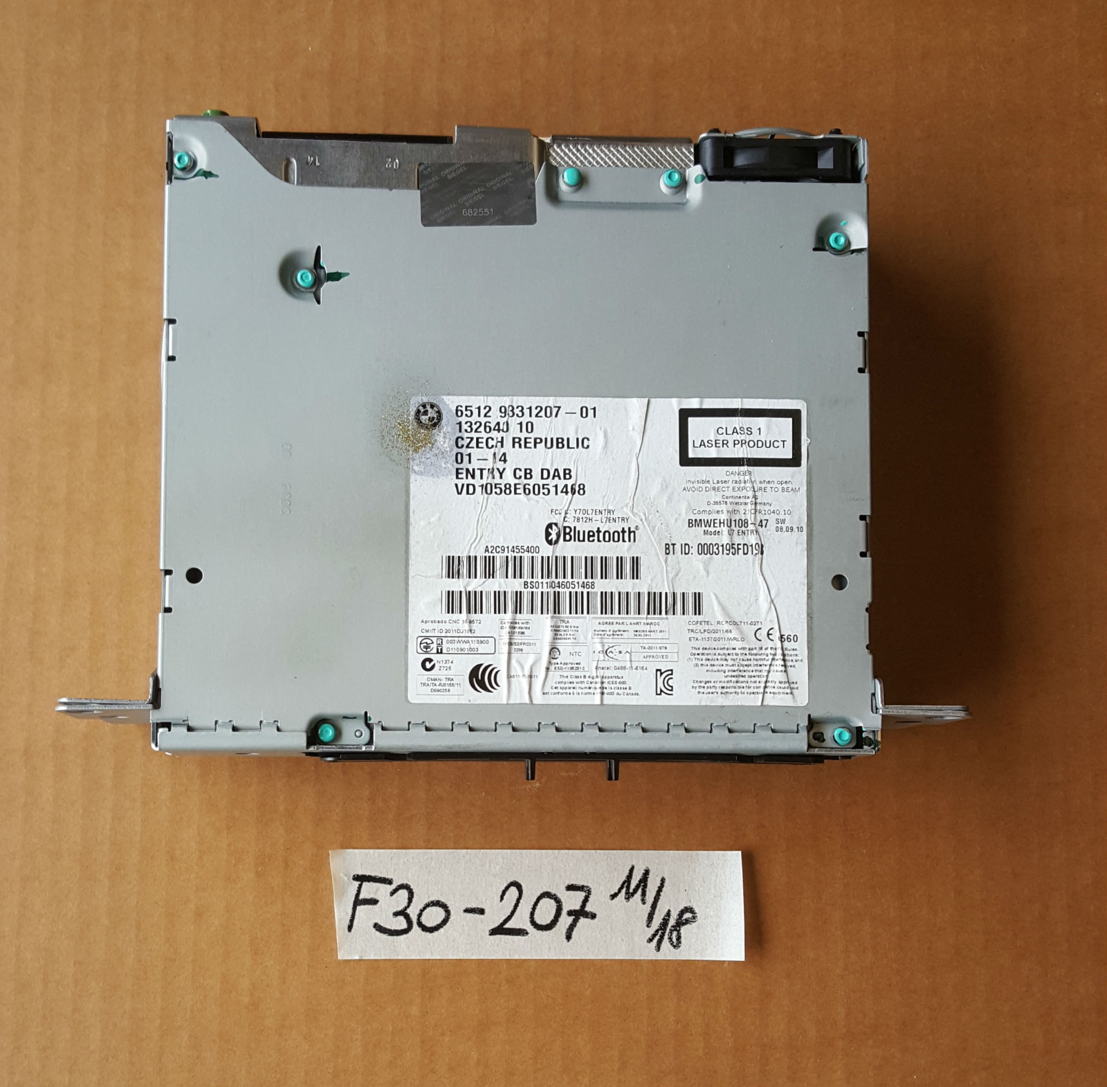 BMW F20 F21 F30 F31 F34 F32  Bluetooth Navi CD Radio BMW Professional 9331207 – Bild 2