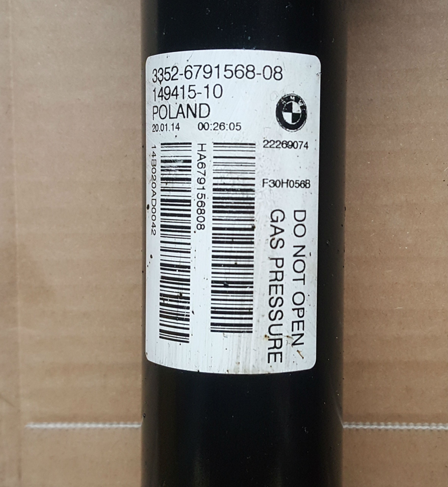 orig.BMW F30 Federbein Stoßdämpfer Set Gasdruckfeder HINTEN links rechts 6791568 – Bild 3