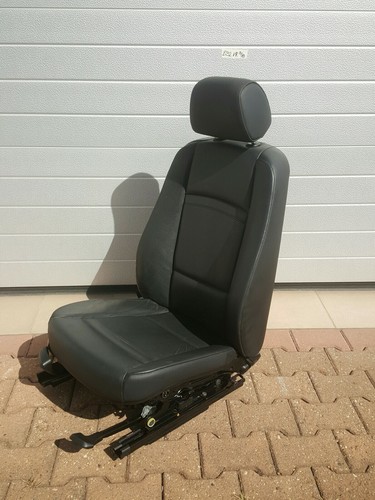 BMW E92 E93 Beifahrer Sitz Leder Dakota schwarz Gestell + Schiene + Airbag – Bild 1