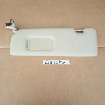 BMW E63 Sonnenblende beige Sonnen Schutz Blende + Spiegel LINKS beleuchtet – Bild 1
