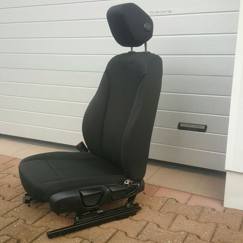BMW F30 F31 F34 Fahrer Sitz Stoff schwarz grau anthrazit mit Airbag  VORNE LINKS – Bild 4
