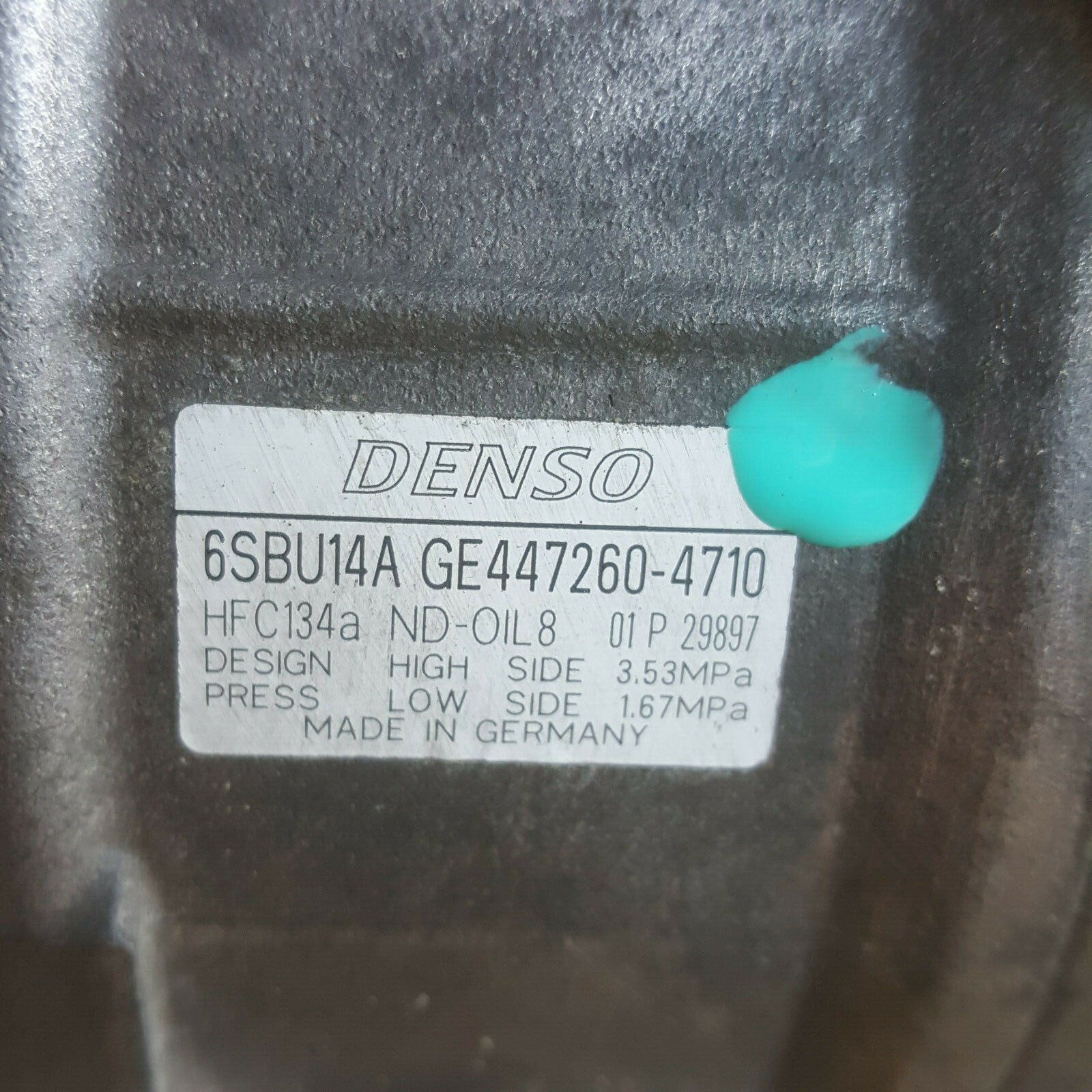 BMW F20 F21 F30 F31 F35 Klimakompressor 316 - 320 Diesel N47 Motor 9223694 – Bild 3