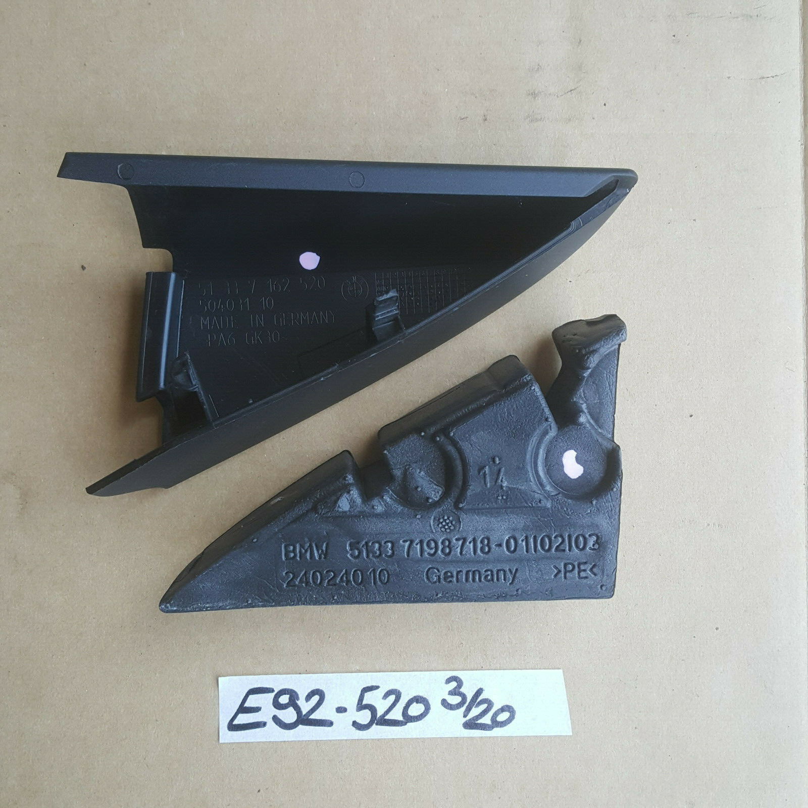 BMW E92 E93 Eckblende Tür Fenster Abdeckung innen Spiegel Dreieck RECHTS 7162520 – Bild 2
