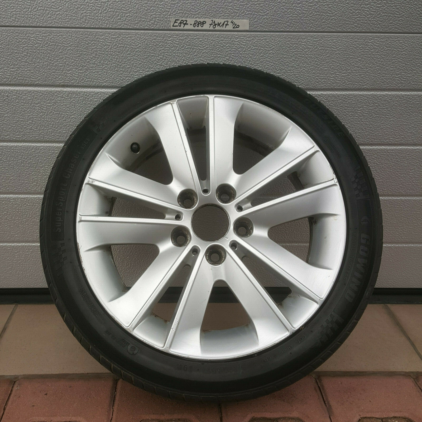 BMW E90 E91 E92 E93 E81 E82 E87 Alufelge 6762888 Reserverad Felge 7J x 17 Zoll – Bild 2