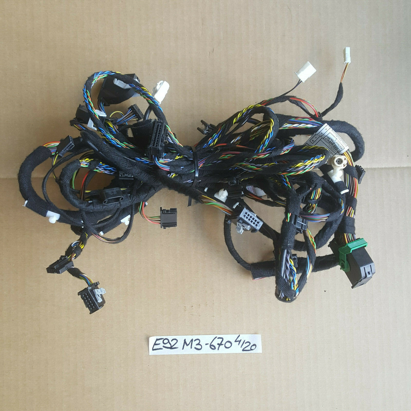 BMW E92 E93 M3 Cockpit Kabel 9222414 Armaturenbrett Kabelbaum 6928670 – Bild 2