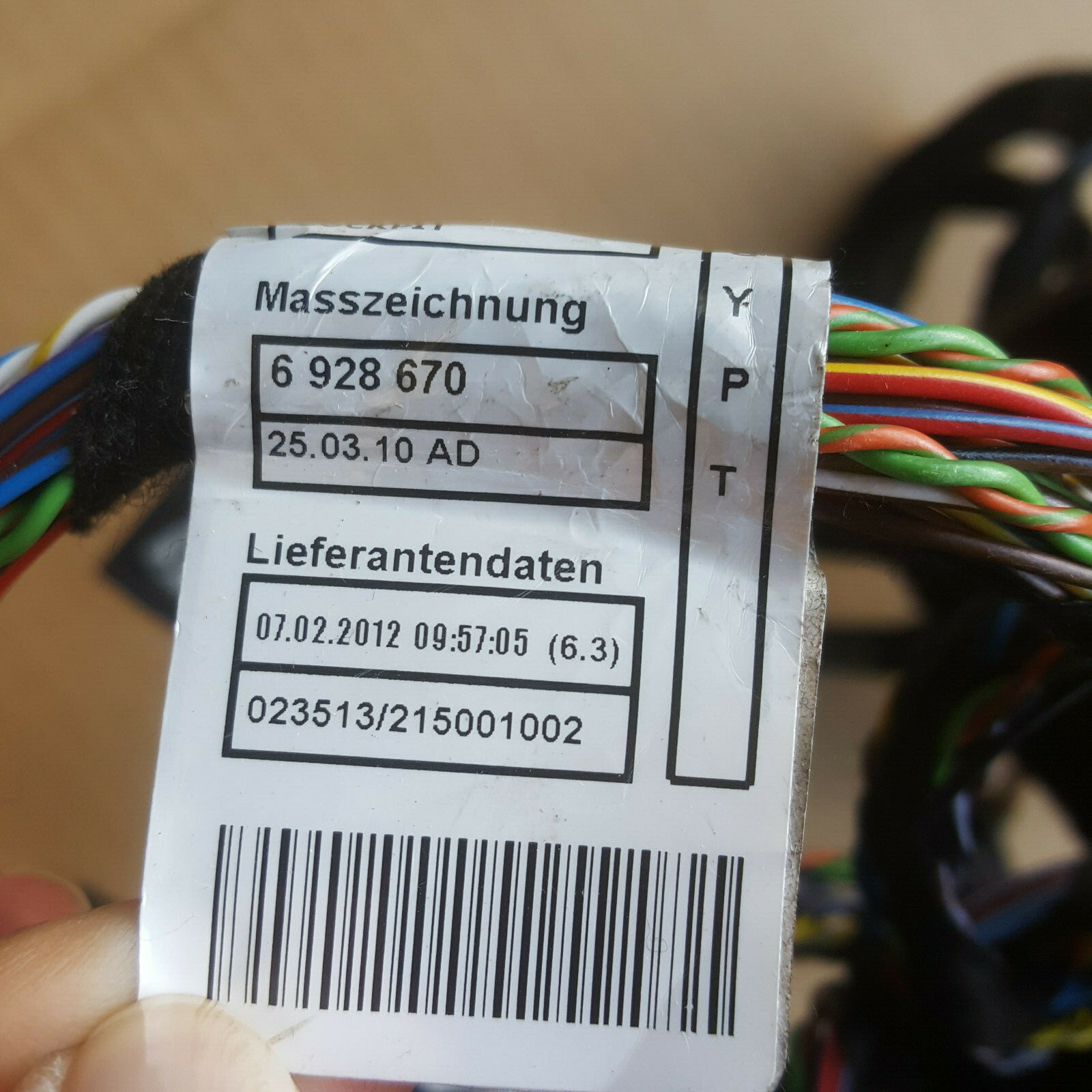 BMW E92 E93 M3 Cockpit Kabel 9222414 Armaturenbrett Kabelbaum 6928670 – Bild 3
