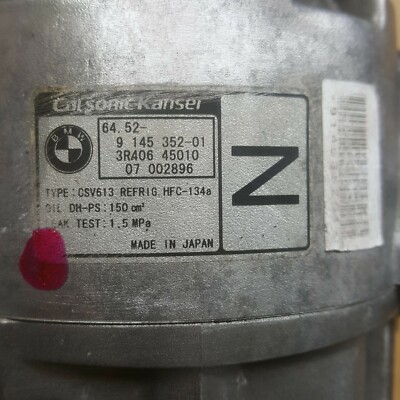 BMW Z4 E85 Klimakompressor N46 Motor Klima Kompressor Klimaanlage 9145352