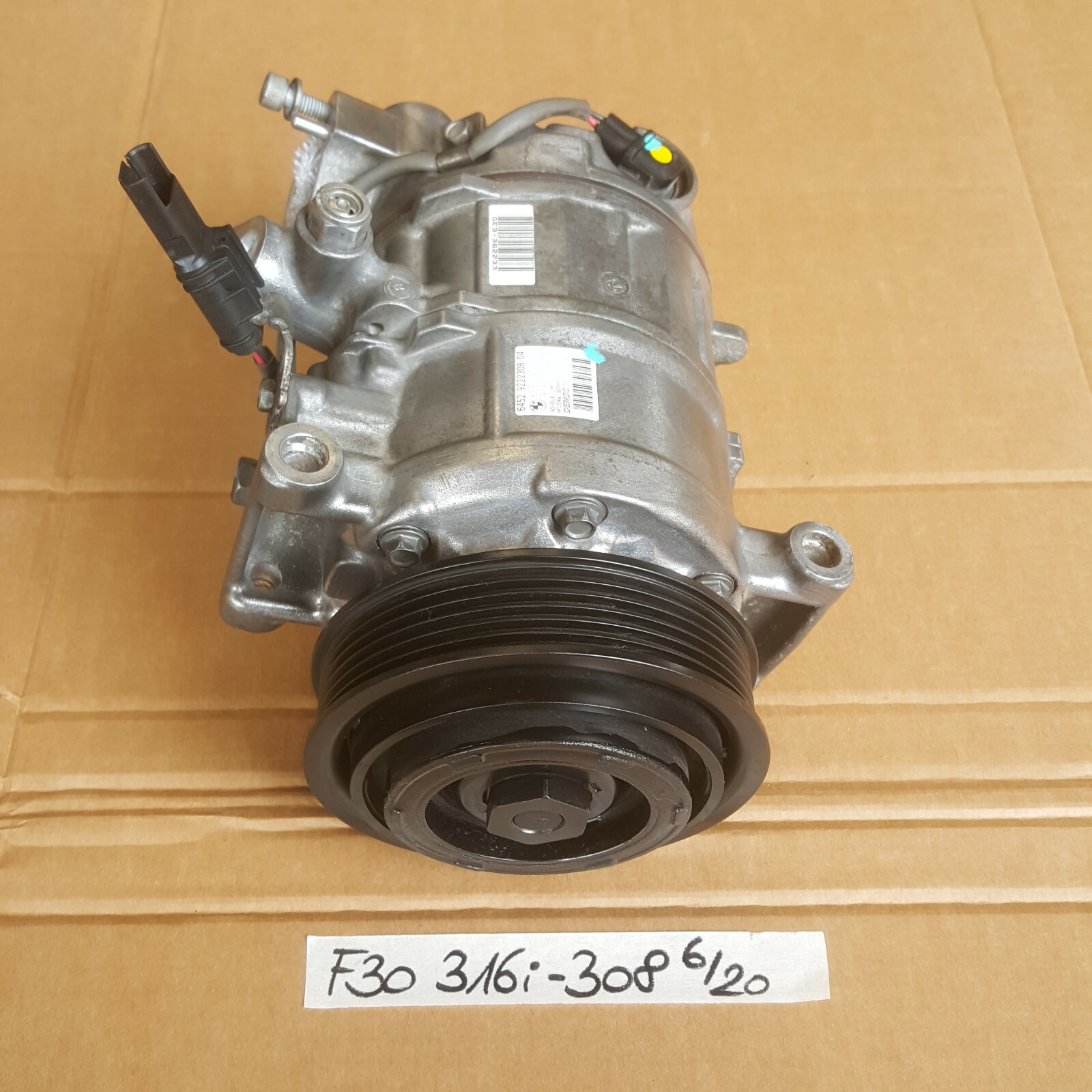 BMW F20 F21 116i  118i  F30 F31 F35  316i Klimakompressor  N13 Motor 9222308 – Bild 2