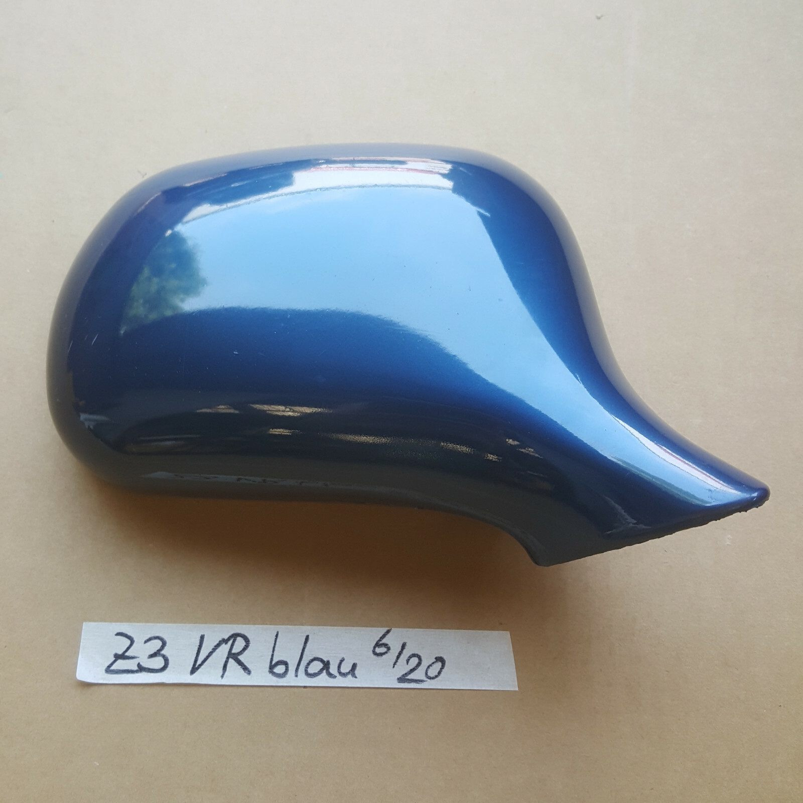 BMW Z3 Roadster Seiten Außen Spiegel Kappe + Motor RECHTS Topas blau  364 – Bild 1