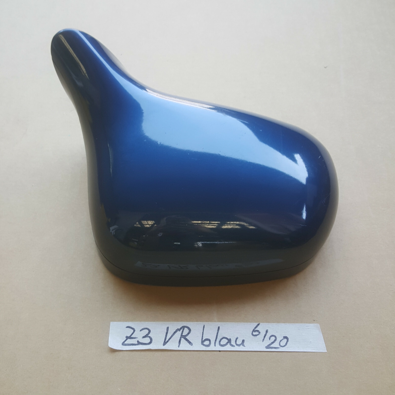 BMW Z3 Roadster Seiten Außen Spiegel Kappe + Motor RECHTS Topas blau  364 – Bild 3