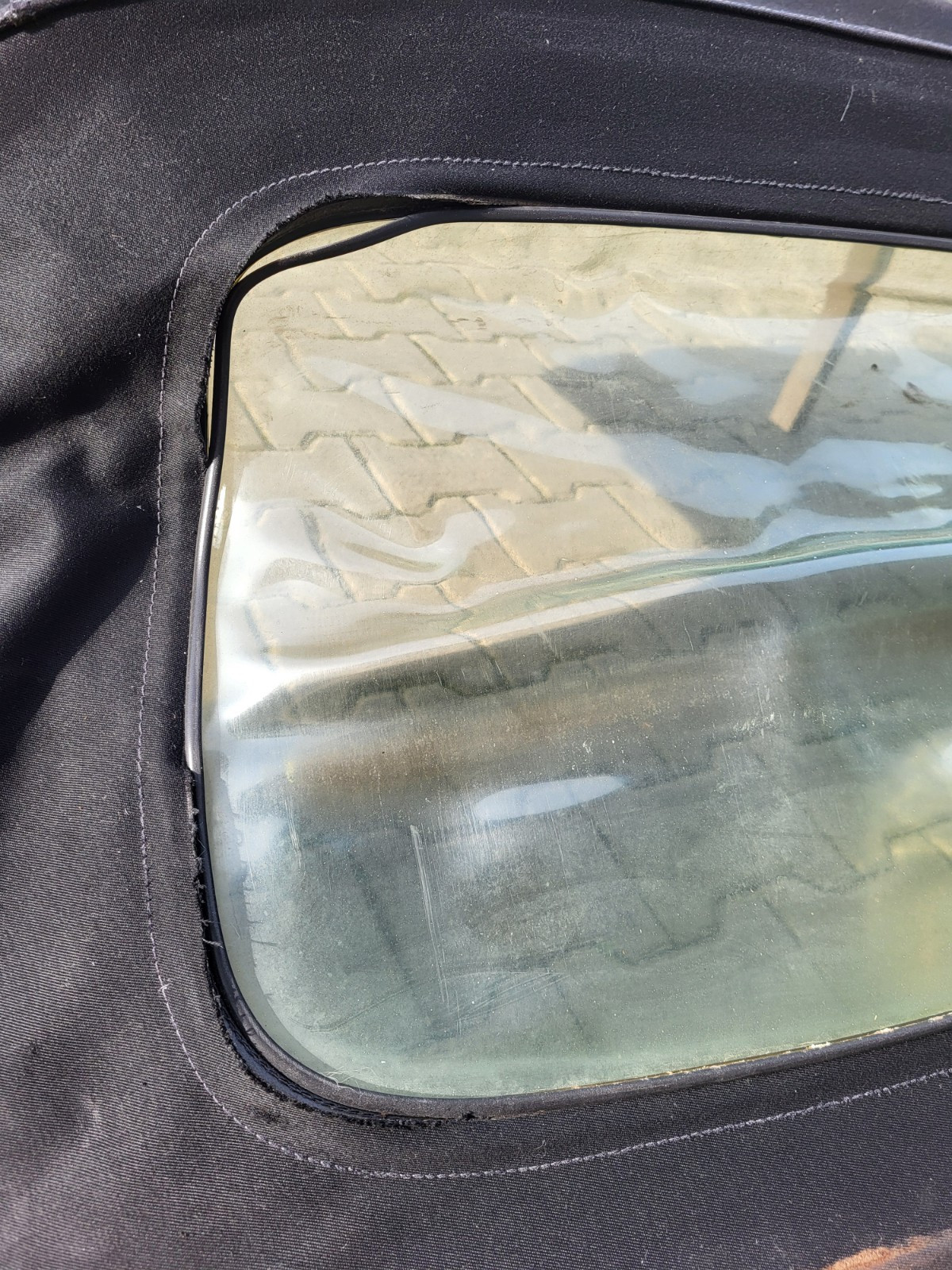 BMW Z3 Roadster Verdeck Dach  Gestänge Rahmen kleines Loch im Stoff ABHOLUNG – Bild 4