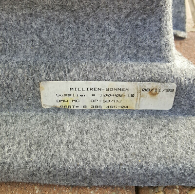 BMW Z3 Kofferraum Teppich Verkleidung Trennwand Gepäckraum 8399495 hinten links – Bild 3