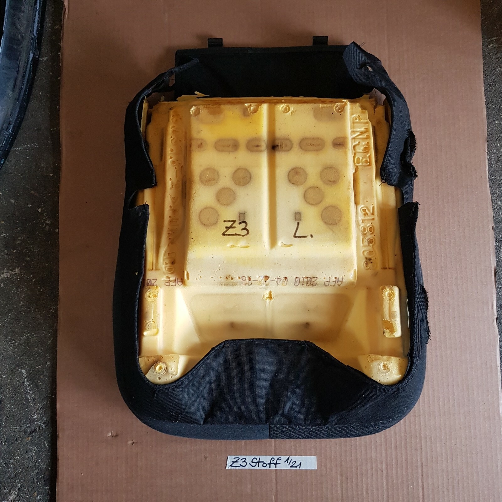 BMW Z3 Roadster Fahrer Stoff Sitz Unterteil schwarz Sitzfläche Kissen + Bezug – Bild 4